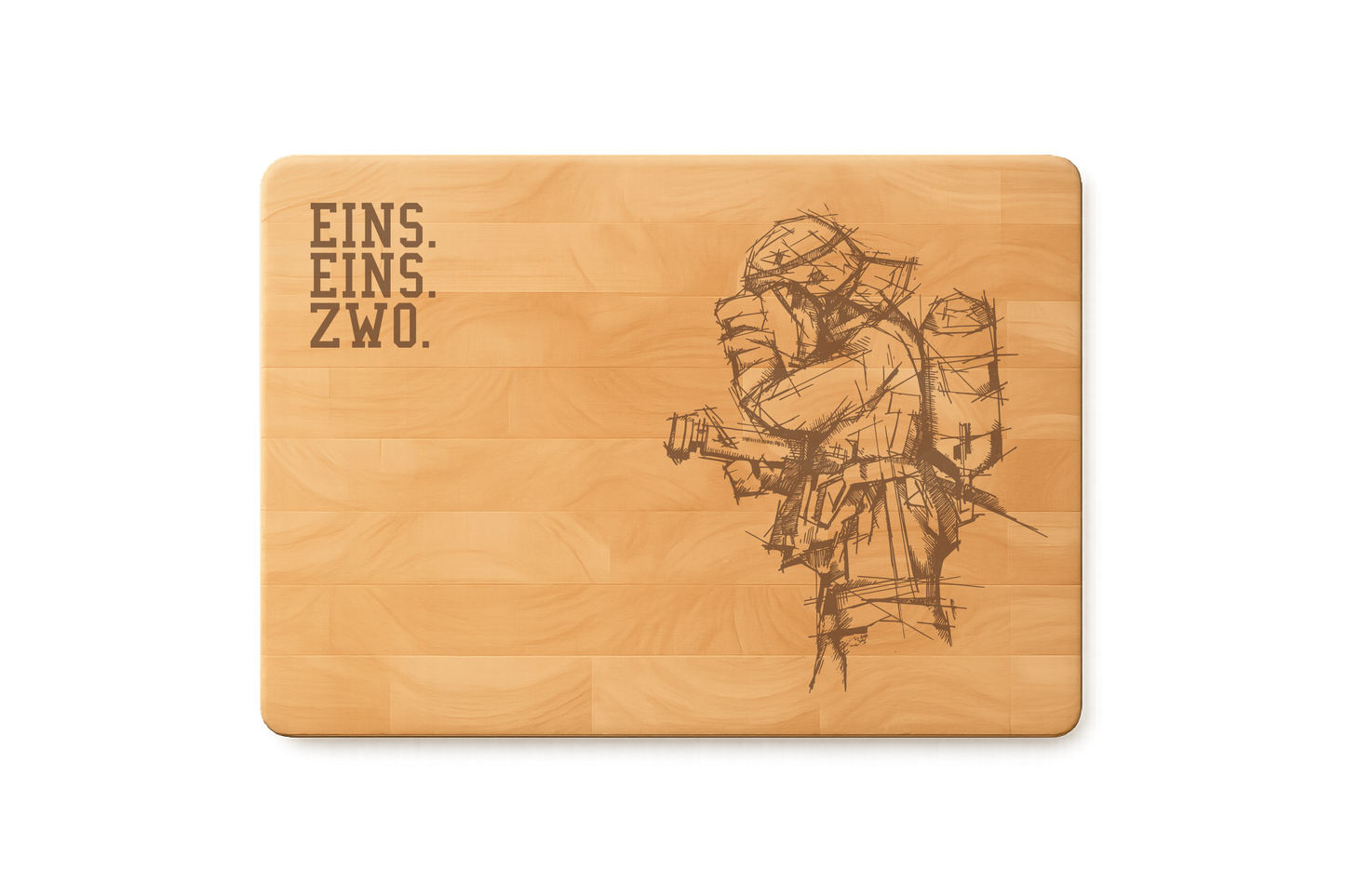 Holzbrett - EINS.EINS.ZWO.