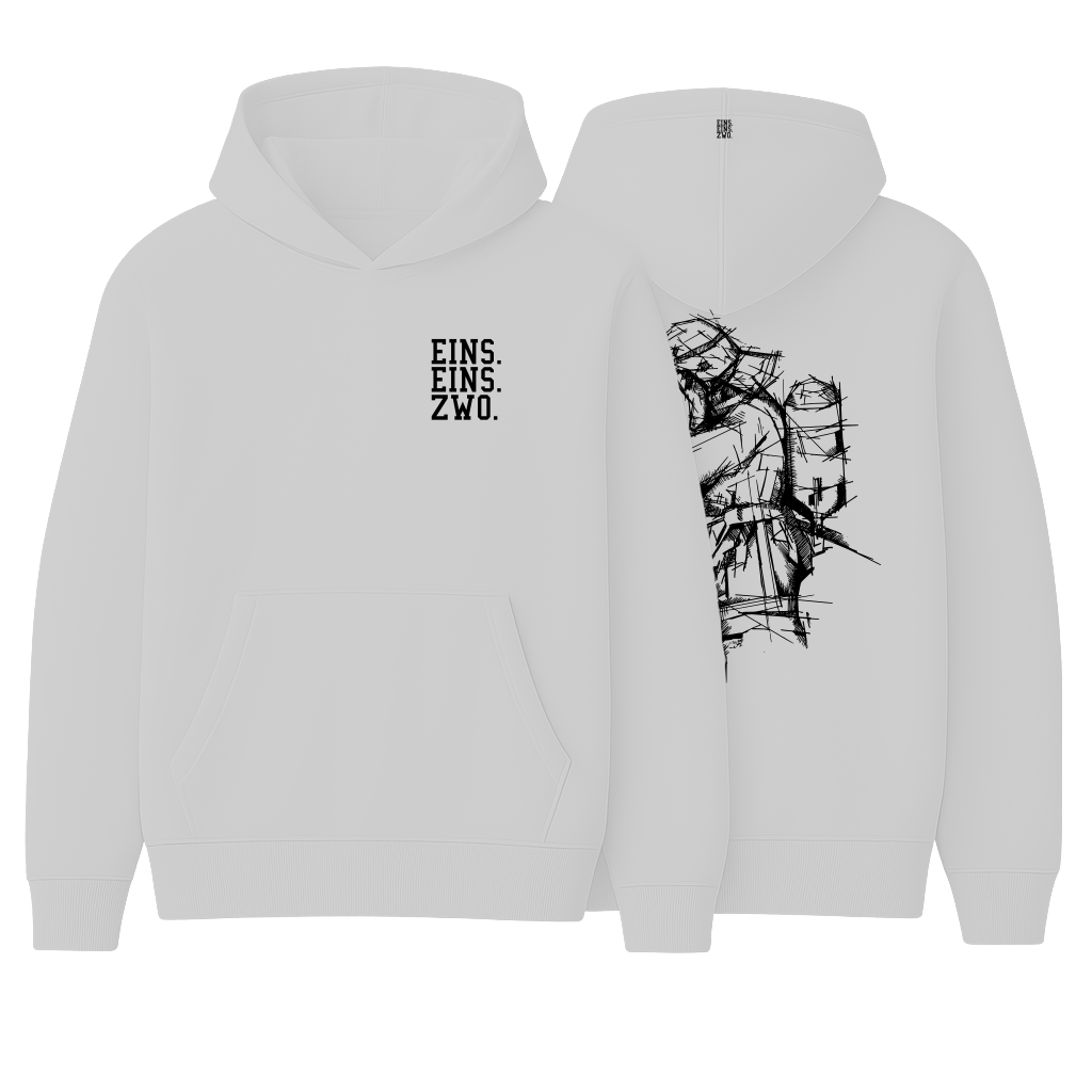 Design EINS. - Hoodie - Aufdruck schwarz