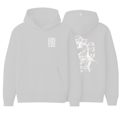 Design EINS. - Hoodie - Aufdruck weiß