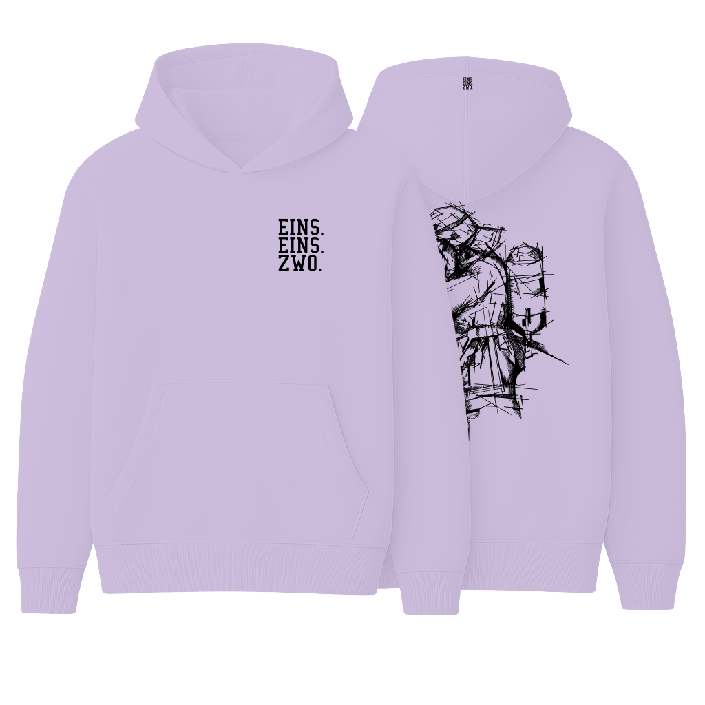 Design EINS. - Hoodie - Aufdruck schwarz