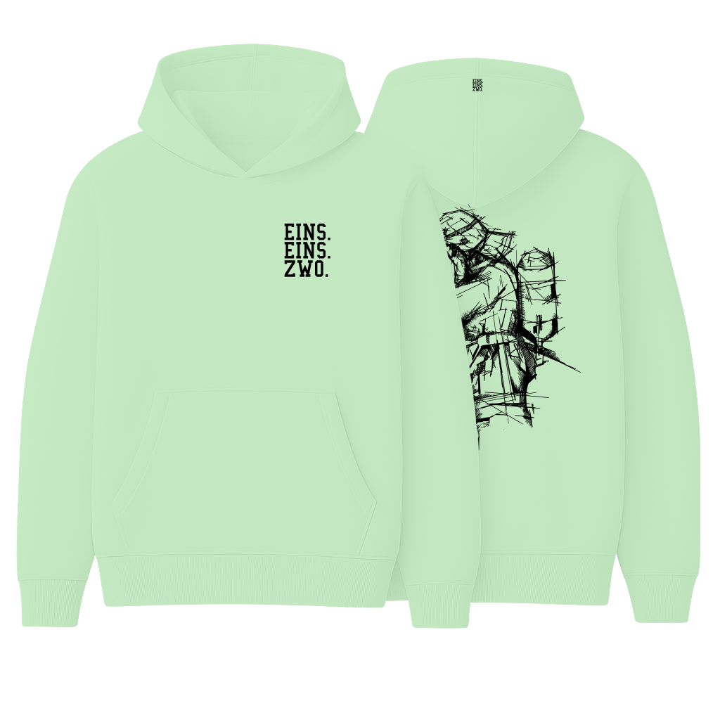 Design EINS. - Hoodie - Aufdruck schwarz