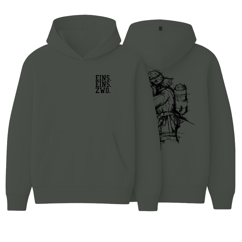 Design EINS. - Hoodie - Aufdruck schwarz