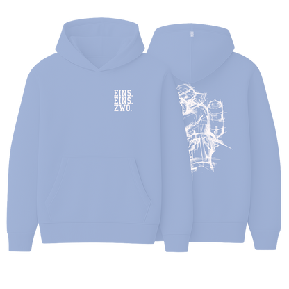 Design EINS. - Hoodie - Aufdruck weiß