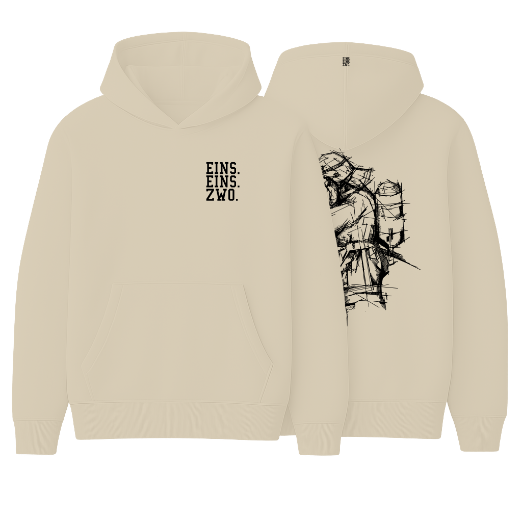 Design EINS. - Hoodie - Aufdruck schwarz