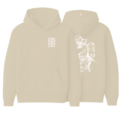 Design EINS. - Hoodie - Aufdruck weiß
