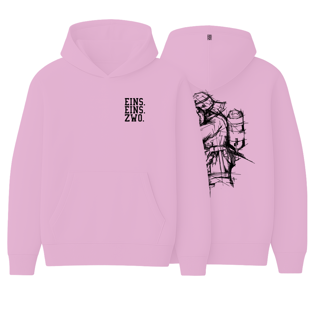 Design EINS. - Hoodie - Aufdruck schwarz