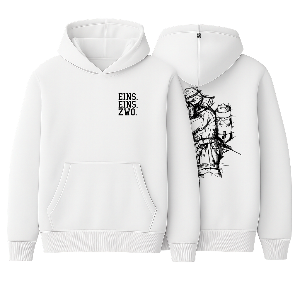 Design EINS. - Hoodie - Aufdruck schwarz