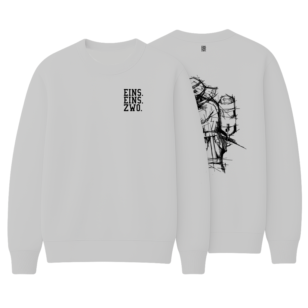 Design EINS. - Sweatshirt - Aufdruck schwarz