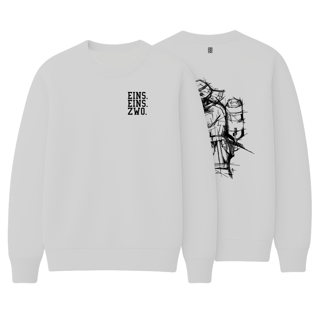 Design EINS. - Sweatshirt - Aufdruck schwarz