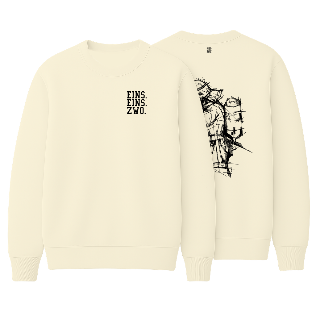Design EINS. - Sweatshirt - Aufdruck schwarz