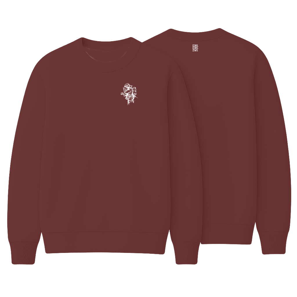 Design ZWO. - Sweatshirt - Aufdruck weiß