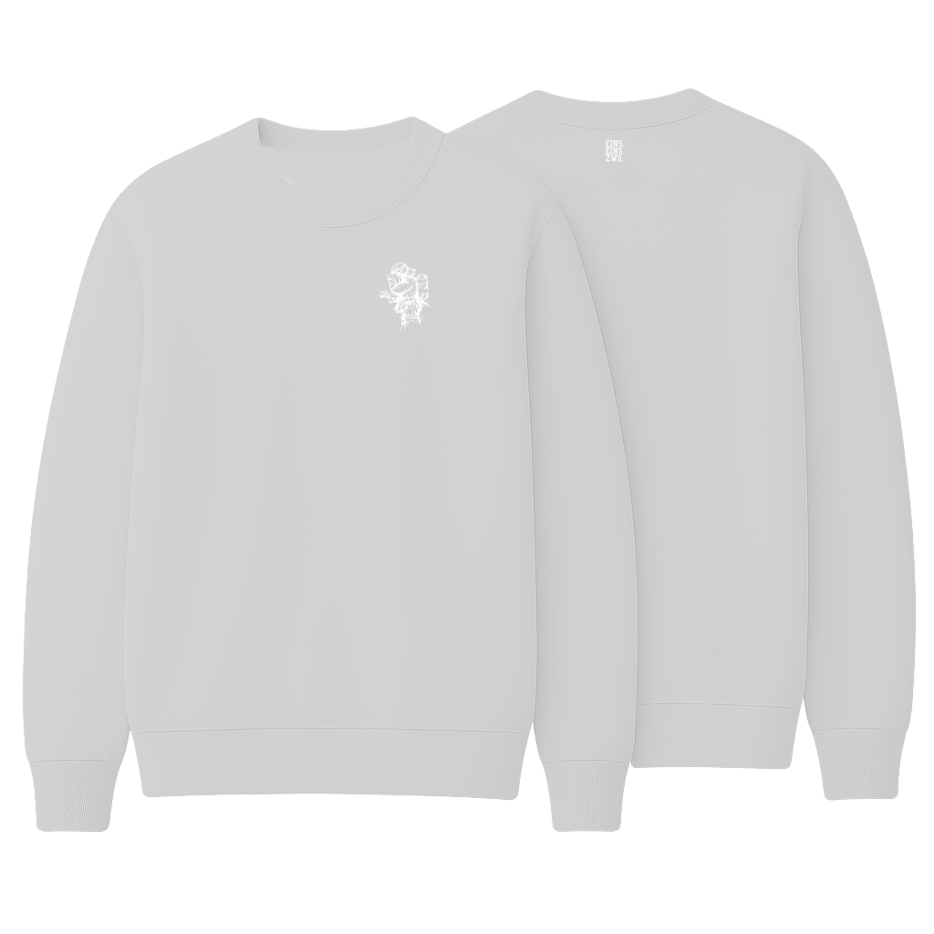 Design ZWO. - Sweatshirt - Aufdruck weiß