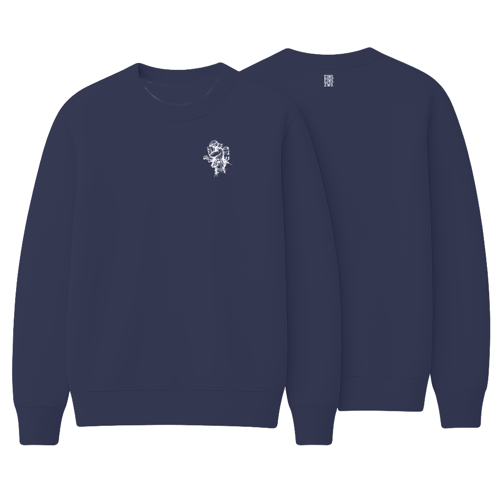 Design ZWO. - Sweatshirt - Aufdruck weiß