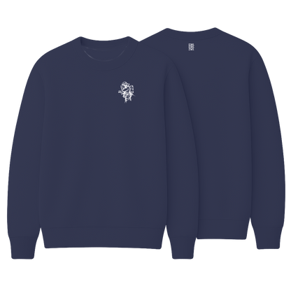 Design ZWO. - Sweatshirt - Aufdruck weiß