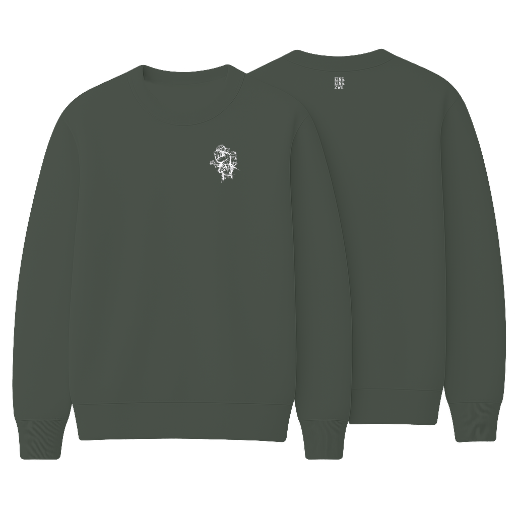 Design ZWO. - Sweatshirt - Aufdruck weiß