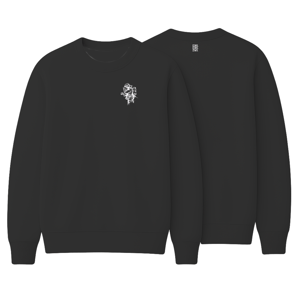Design ZWO. - Sweatshirt - Aufdruck weiß