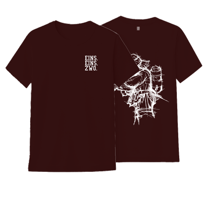 Design EINS. - T-Shirt - Aufdruck weiß