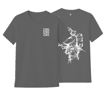 Design EINS. - T-Shirt - Aufdruck weiß