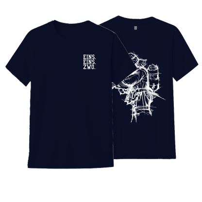 Design EINS. - T-Shirt - Aufdruck weiß