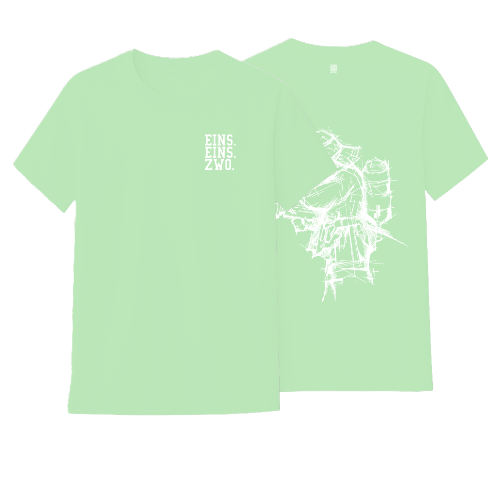 Design EINS. - T-Shirt - Aufdruck weiß