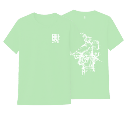 Design EINS. - T-Shirt - Aufdruck weiß