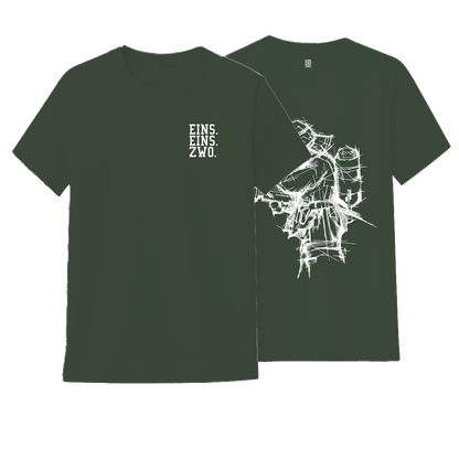 Design EINS. - T-Shirt - Aufdruck weiß