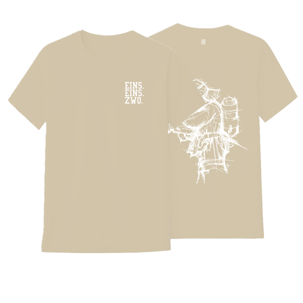 Design EINS. - T-Shirt - Aufdruck weiß