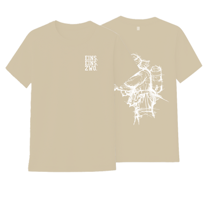Design EINS. - T-Shirt - Aufdruck weiß