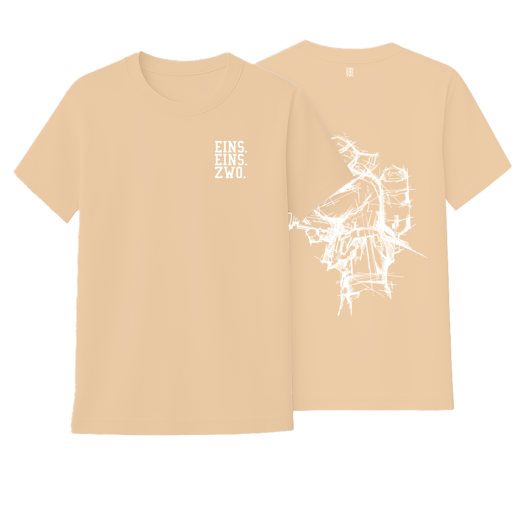 Design EINS. - T-Shirt - Aufdruck weiß